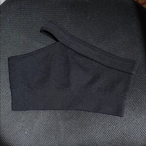 Women’s black strapless sports bra NWOT